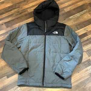 The North Face Alpz Luxe Down 550 Jacket Men Gray & Black Puffer Coat
